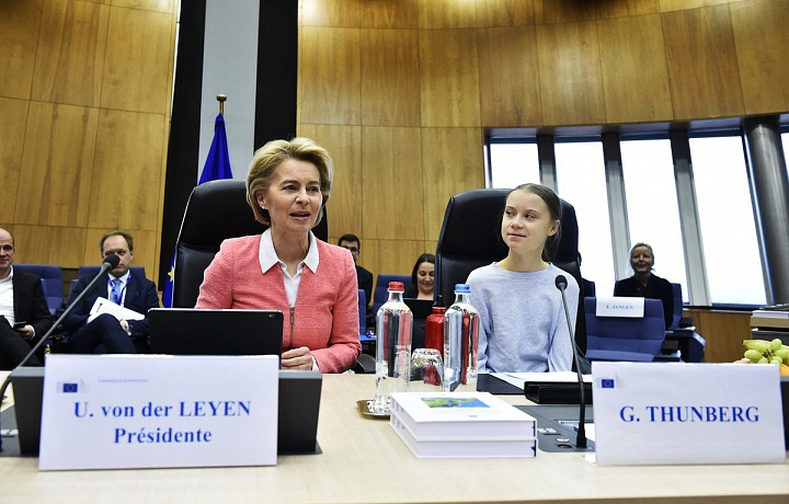 Ursula von der Leyen a Greta Thunberg 