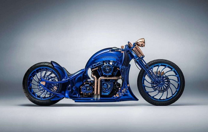 Harley Davidson Blue Edition