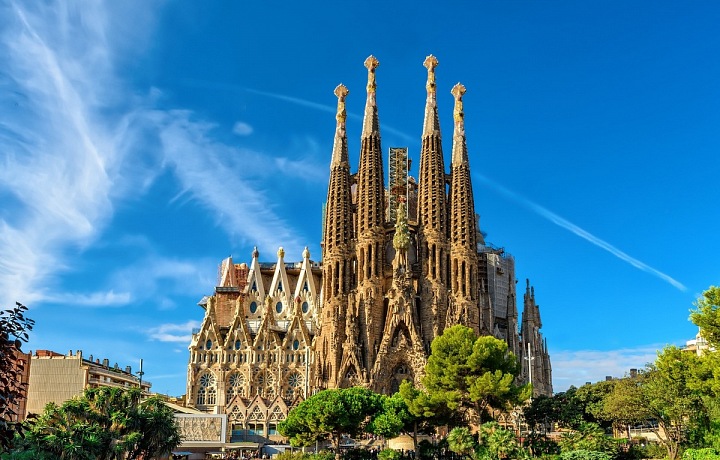 Sagrada Familia ve Španělsku