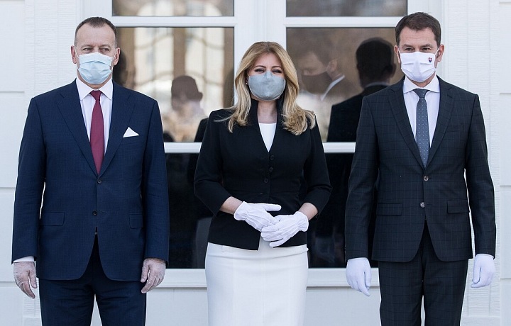 Boris Kollár, Zuzana Čaputová a Igor Matovič. 