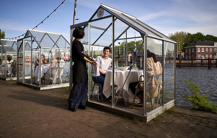 Mediamatic restaurace jako skleníky