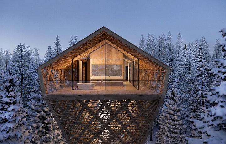 Peter Pichler, "Tree Suites" apartmá na stromech