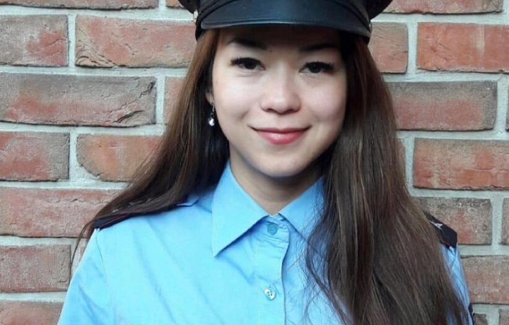 Jana Macháčková v uniformě Policie ČR