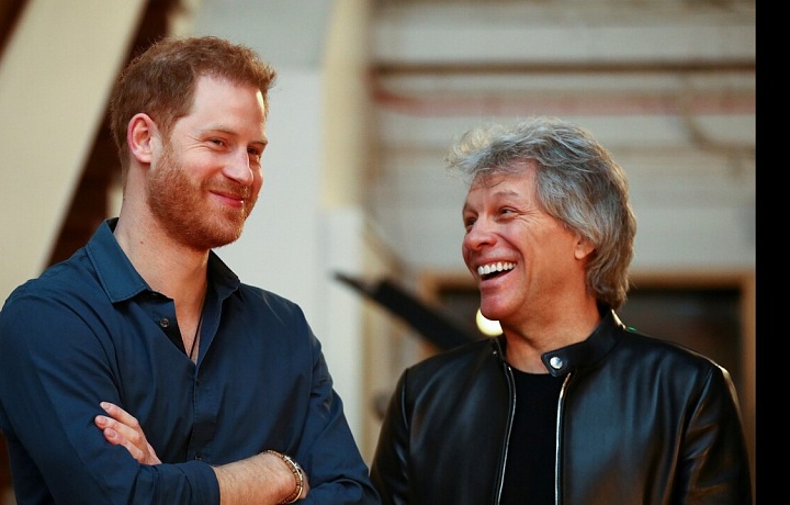 Princ Harry a Jon Bon Jovi