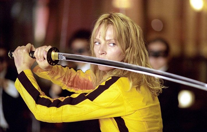 Uma Thurman, mistryně boje v Tarantinově kultovním filmu Kill Bill