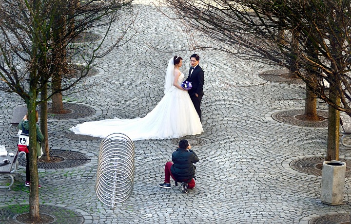 Asijské focení v Praze na Kampě