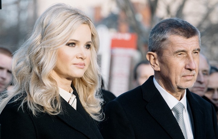 Andrej Babiš s Monikou v roce 2023
