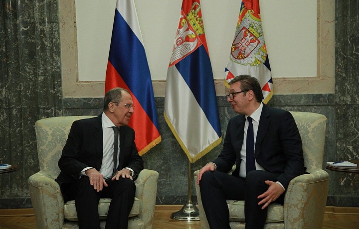 Lavrov a Vučić v roce 2021