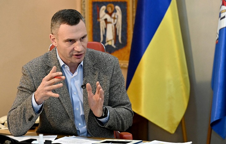 Bývalý boxer a starosta Kyjeva, Vitalij Kličko