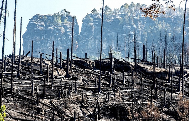 Následky požáru budou ještě dlouho viditelné