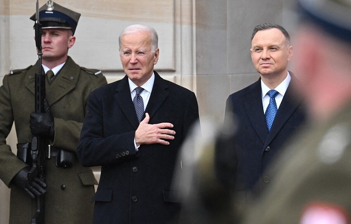 Joe Biden po boku polského prezidenta