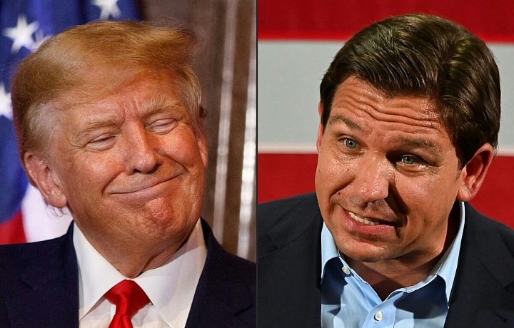 DeSantis a Trump