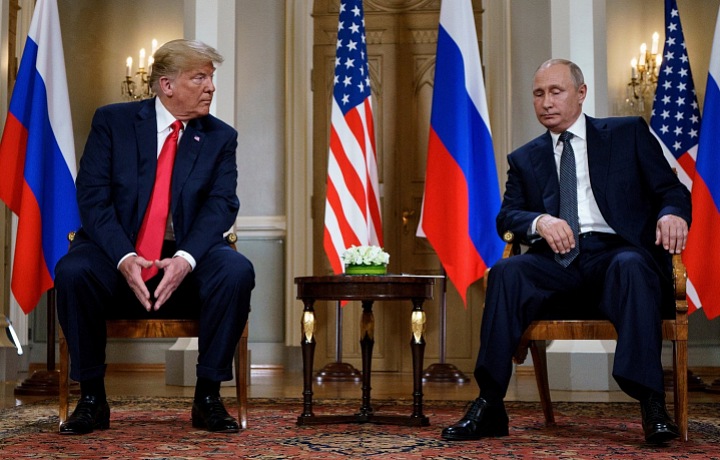 Donald Trump a Vladimir Putin
