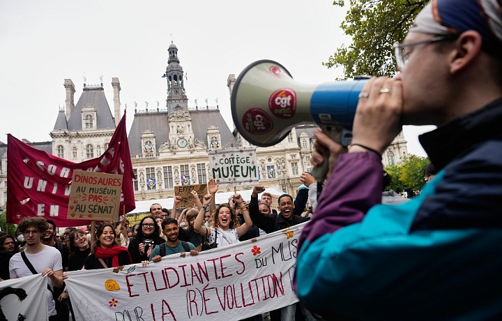 Školní protest Francie