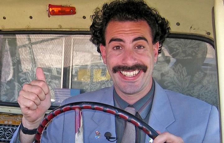 Anglický herec Sacha Noam Baron Cohen