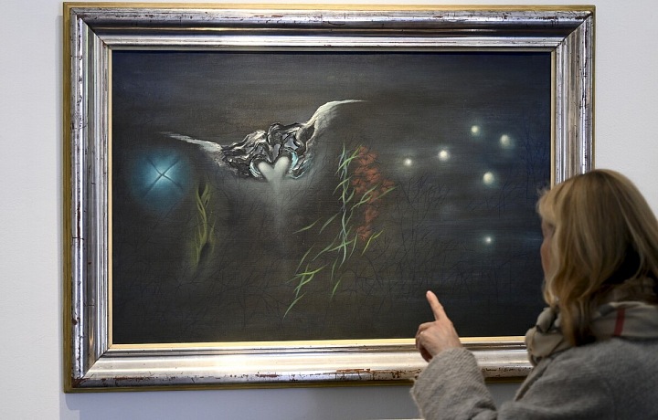 Obraz Tajemství míst byl vydražen za 49,6 milionů korun.