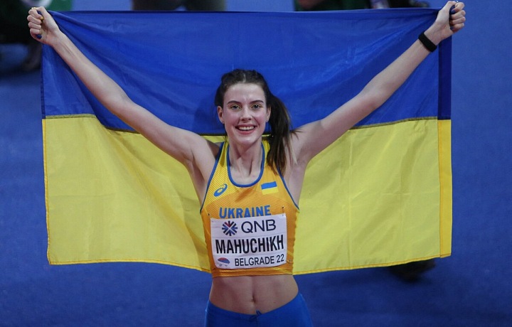Ukrajinská výškařka Jaroslava Mahučichová